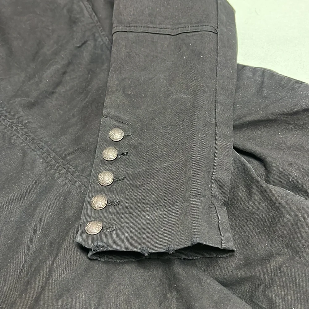Free People Distressed Black Military Jacket - Medium - Picture 9 of 9